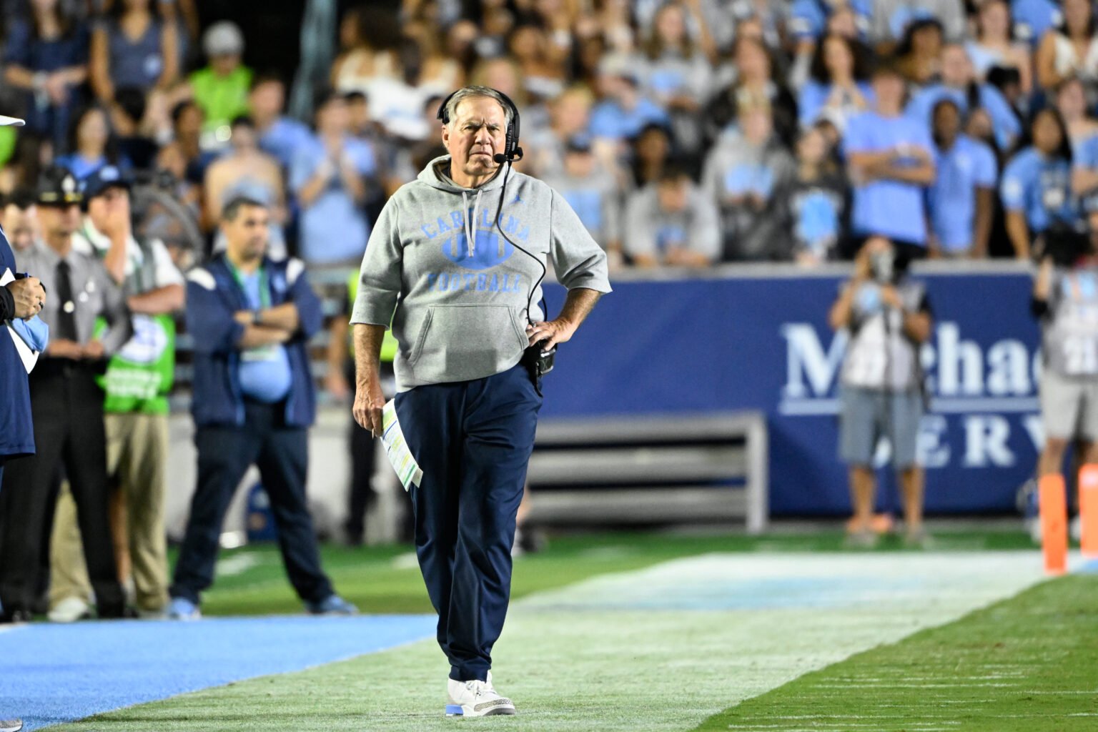 Bill Belichick's UNC Faces Loss Against TCU With Michael Jordan In Attendance